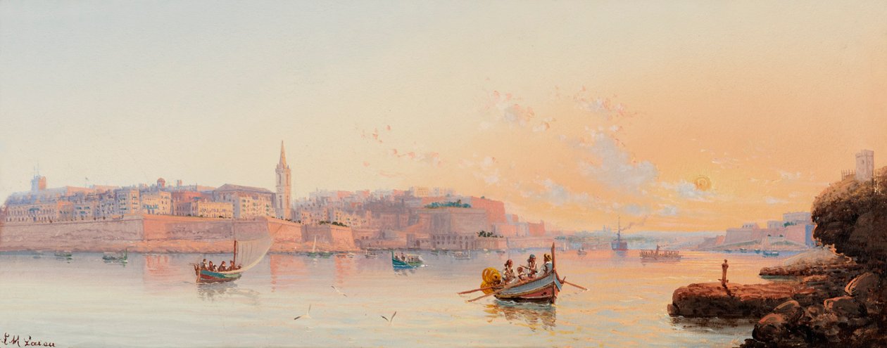 Přístav Marsamxett, Valletta, Malta od Luigi Maria Galea
