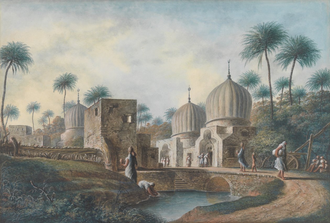 Hrobky velkých arabských svatých k vidění v sousedství Rosetta, Egypt, ca. 1800. od Luigi Mayer