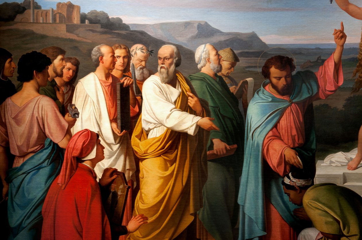 Triumf Pravdy. detail. 1847 (olej na plátně) od Luigi Mussini