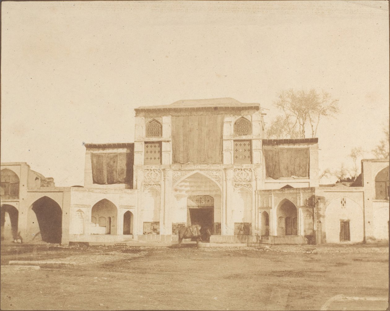 Vnější vchod do Králova paláce, Teherán, 1858. od Luigi Pesce
