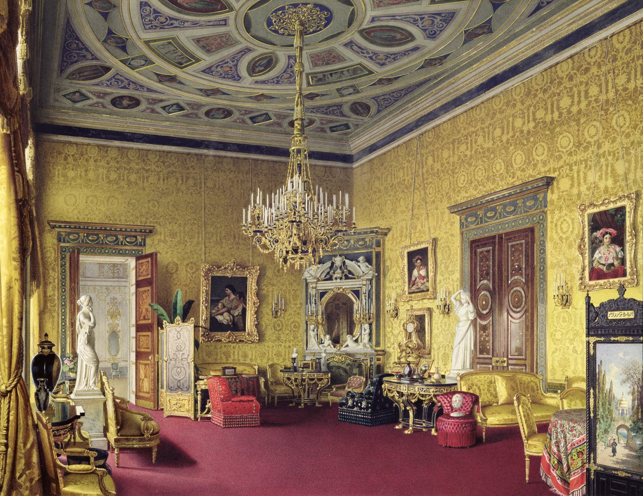 Lyonský sál v Kateřinském paláci v Carskoje Selo, 1859 od Luigi Premazzi