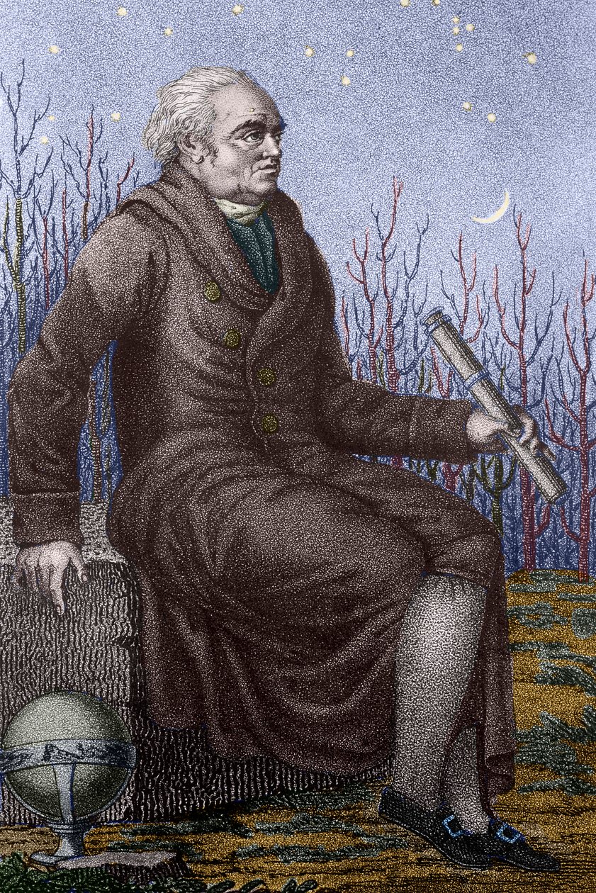 Portrét sira Friedricha Wilhelma Herschela (rytina) od Luigi Rados