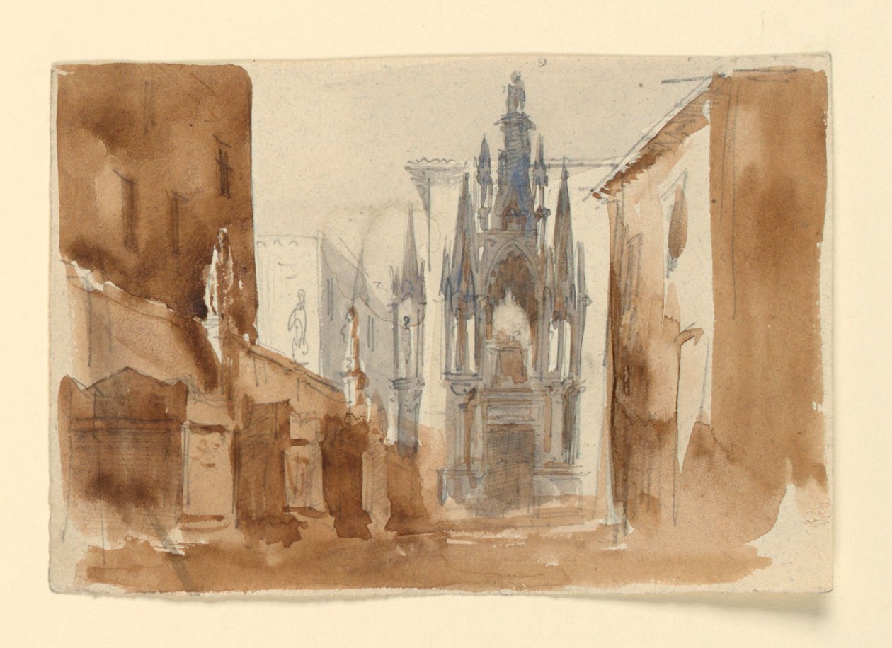 Scéna, hrobka v monumentální podobě od Luigi Ricci