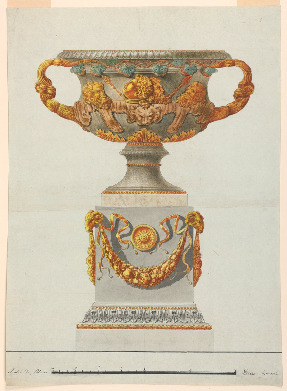 Kresba, urna, asi 1800 od Luigi Righetti