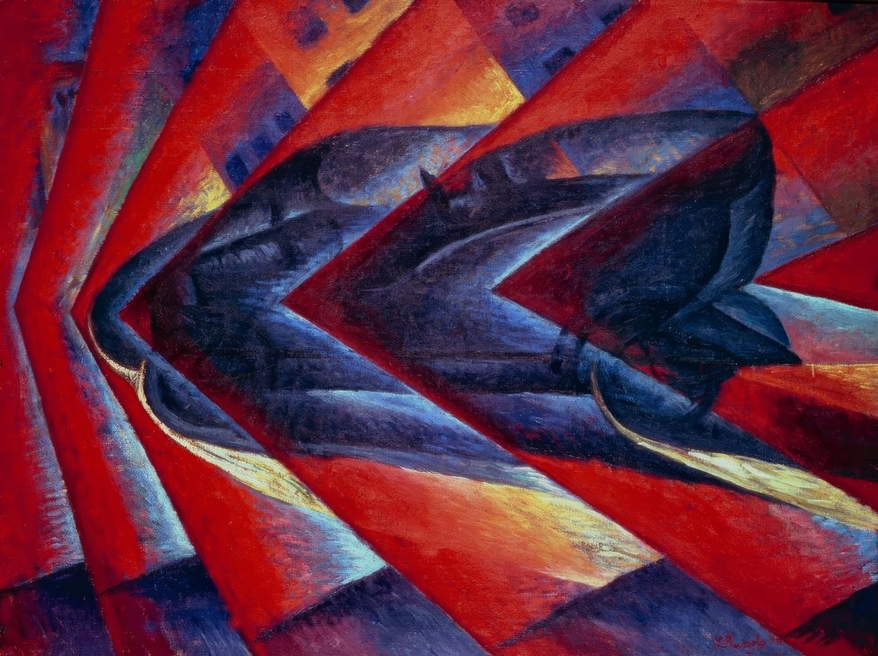 Dynamika vozu (od. Běžící vůz) od Luigi Russolo