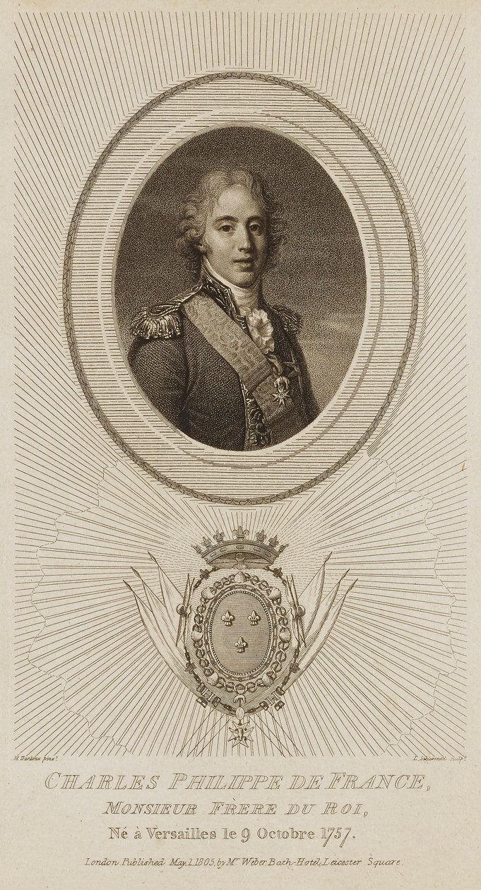 Charles Philippe de France od Luigi Schiavonetti
