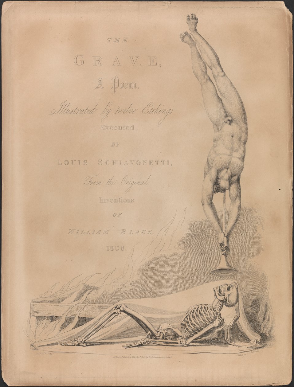 Robert Blair, The Grave, Titulní strana od Luigi Schiavonetti