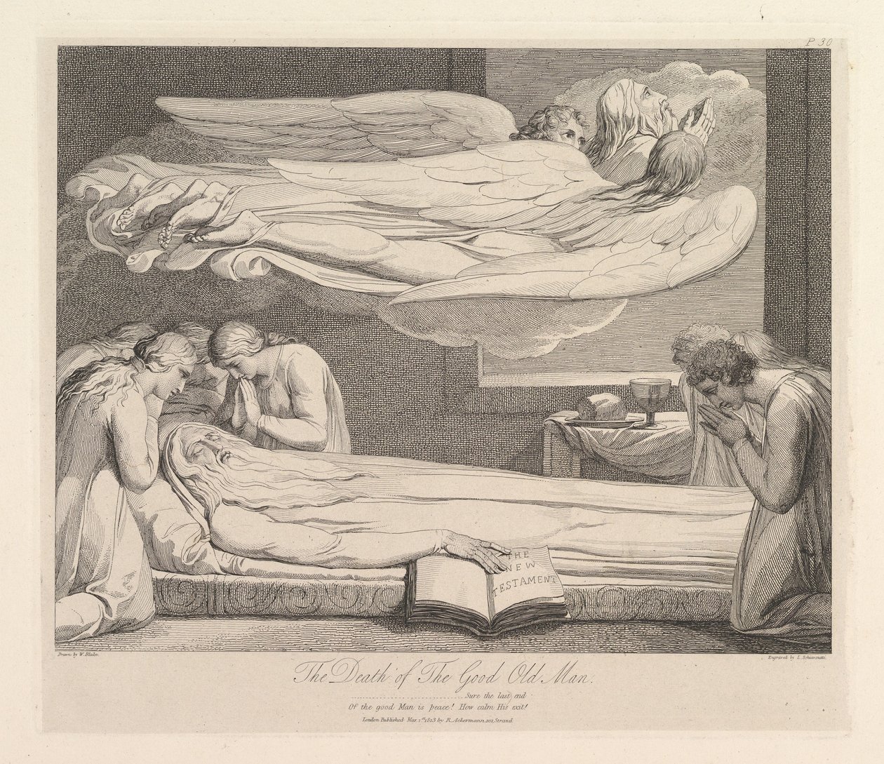 Smrt starého dobrého muže z Hrobu, báseň Roberta Blaira, 1. března 1813. od Luigi Schiavonetti