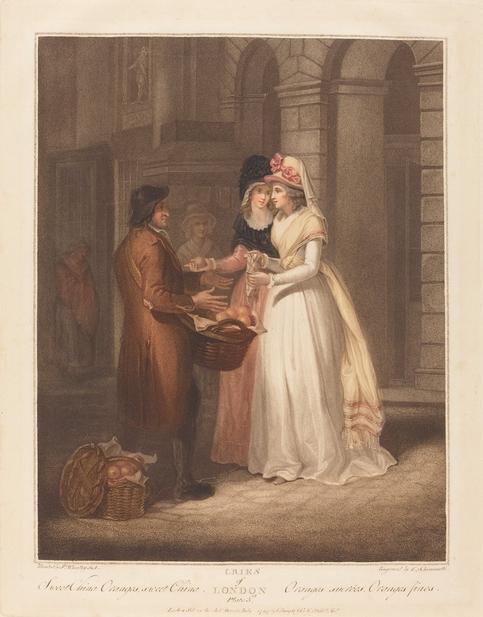 Sladké čínské pomeranče od Luigi Schiavonetti after Francis Wheatley