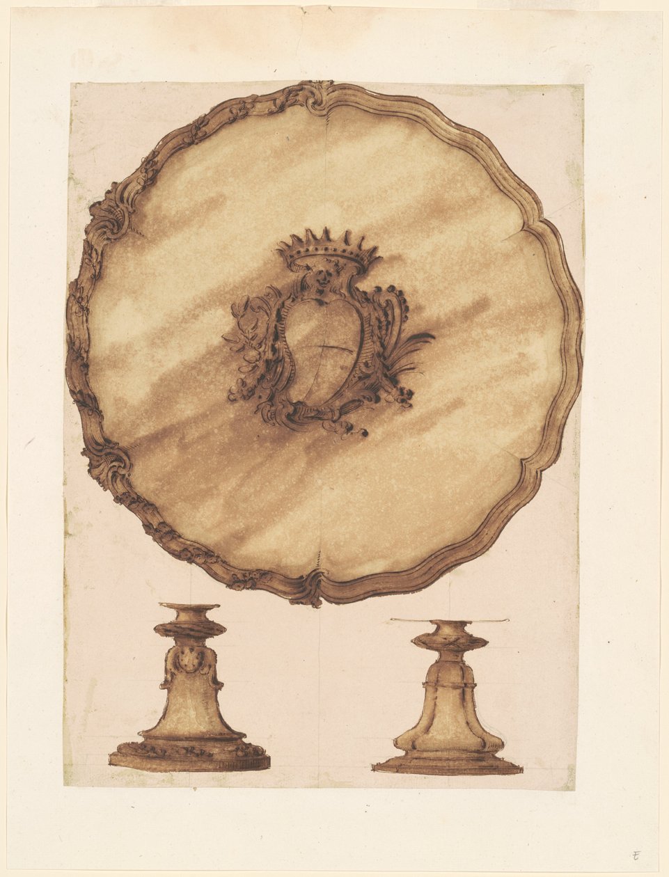 Salver a prolamovaná základna od Luigi Valadier