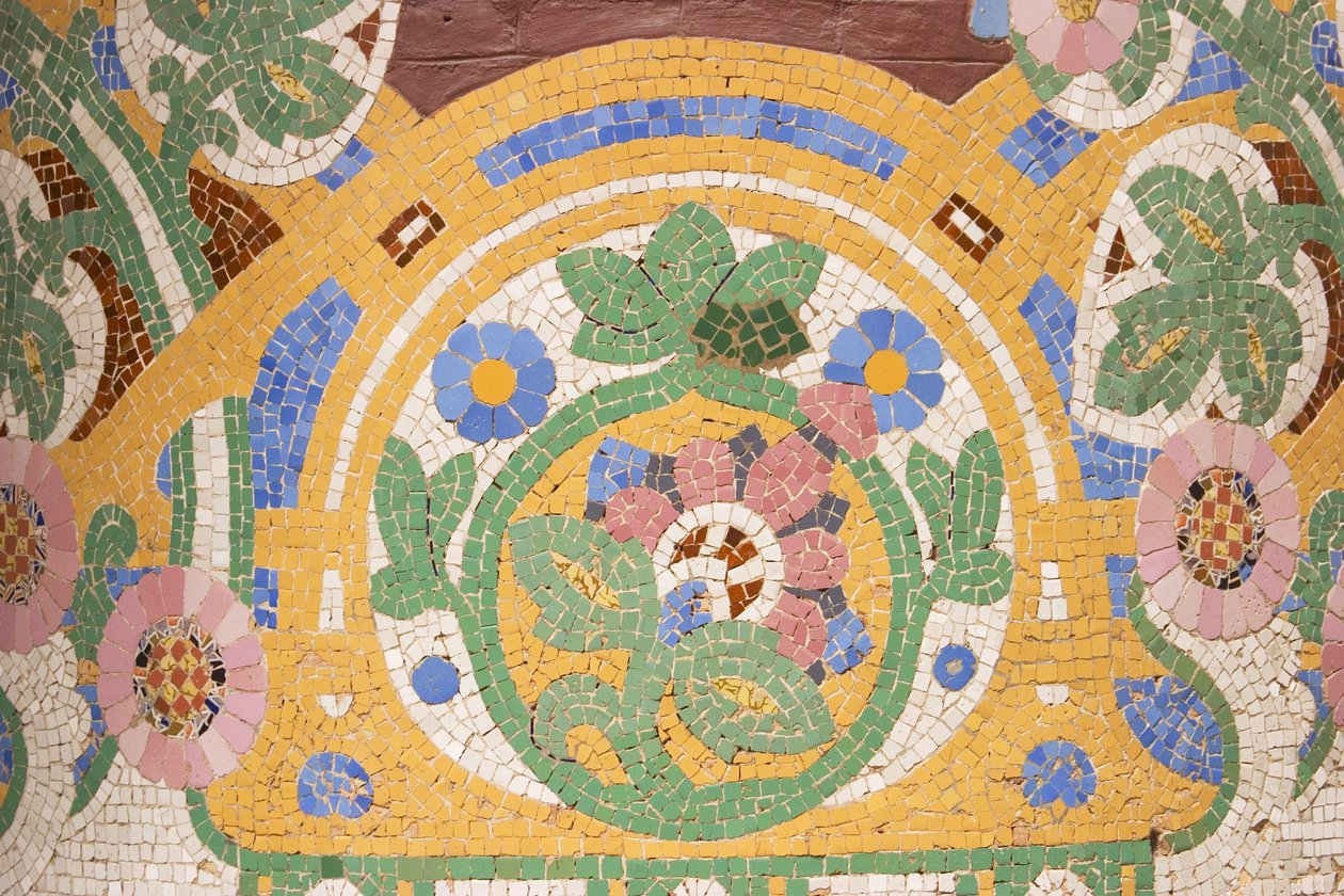Detail mozaiky, 1908 od Luis Domenech i Montaner