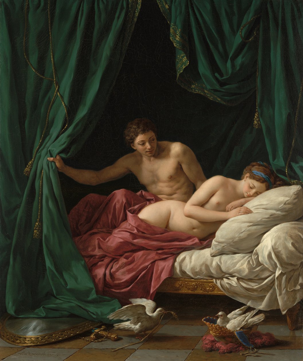 Mars a Venuše, Alegorie míru od Louis Jean François Lagrenée