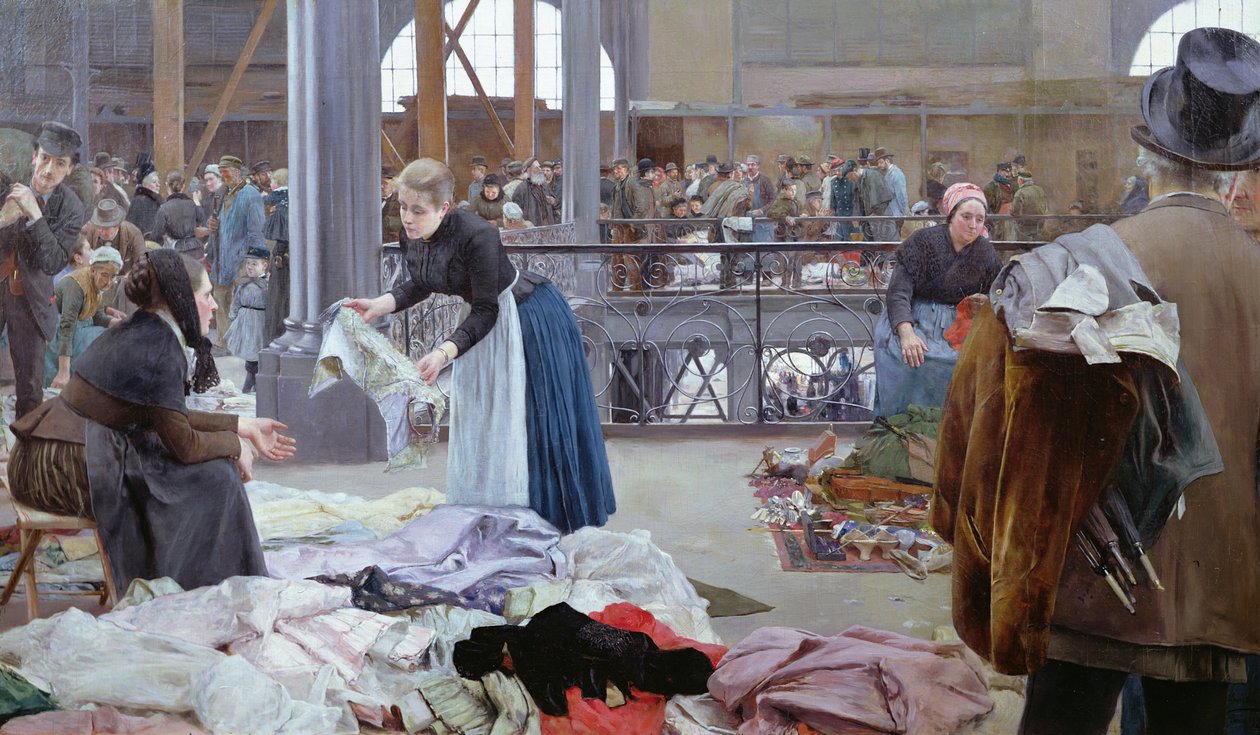 Le Carreau du Temple, Paříž, 1890 od Luis Jimenez y Aranda