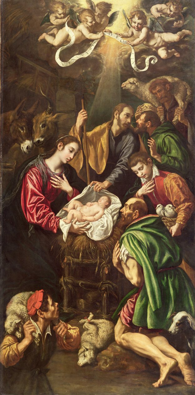 Klanění pastýřů, kolem roku 1620 od Luis Tristan de Escamilla