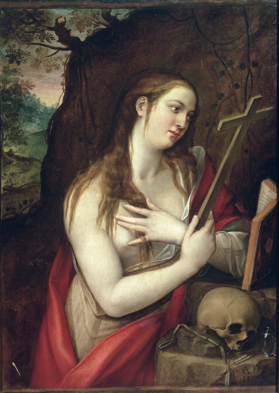 Kajícnice Magdalena, 1579 od Luis de Carbajal