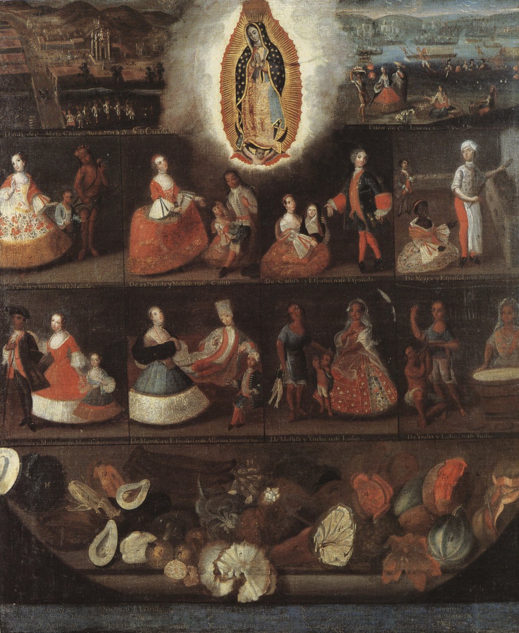 Casta Obraz Panny Marie Guadalupské od Luis de Mena