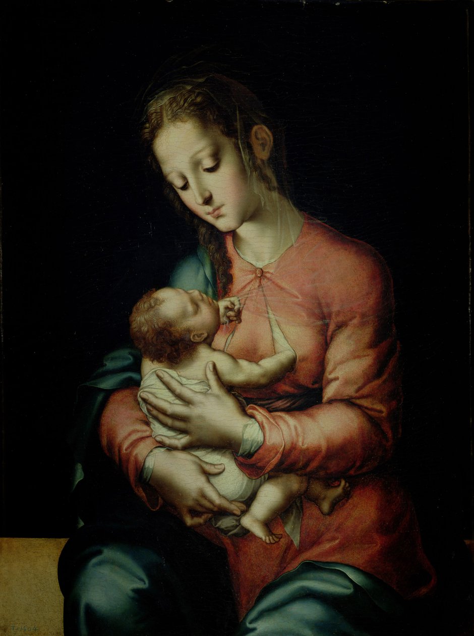 Panna a dítě od Luis de Morales