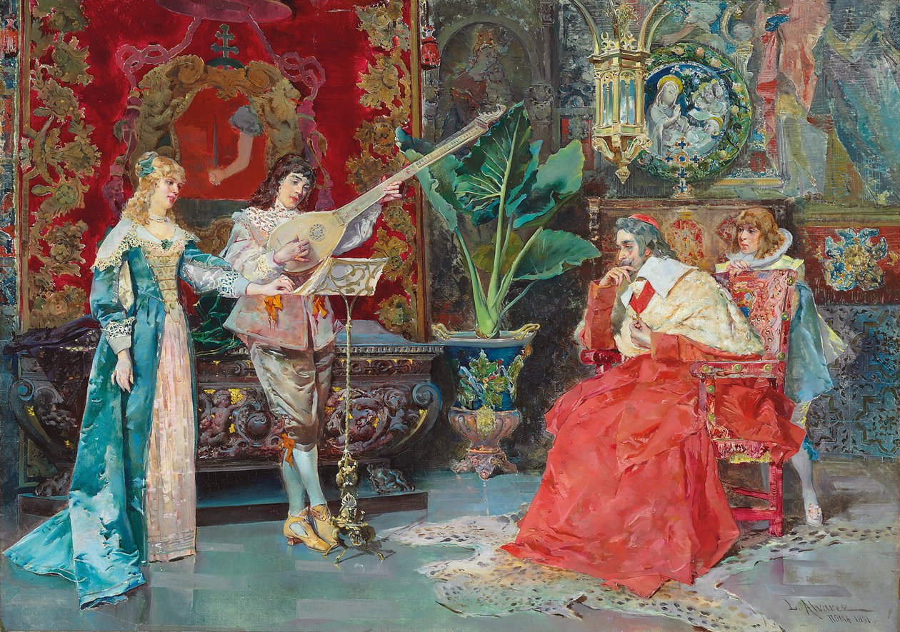 Hudební mezihra, 1881 od Luis Alvarez Catalá