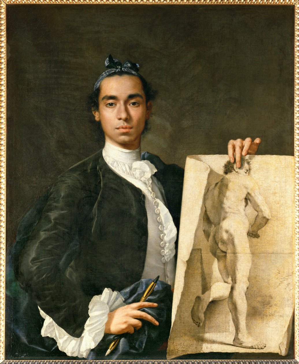 Portrét umělce s akademií ... od Luis Menendez or Melendez