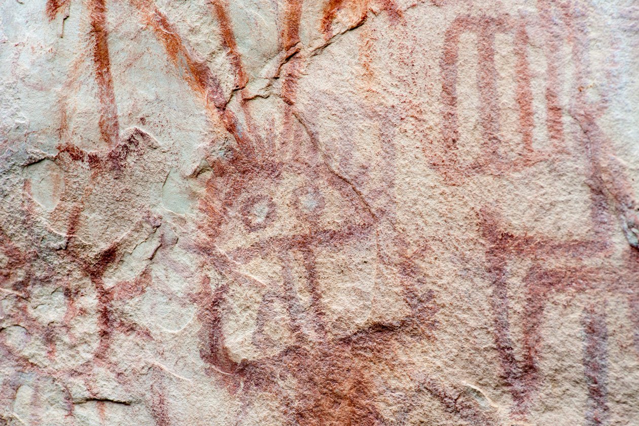 Pictography, Faical, San Ignacio, Cajamarca, Peru, 2015. od Luis Rosendo.