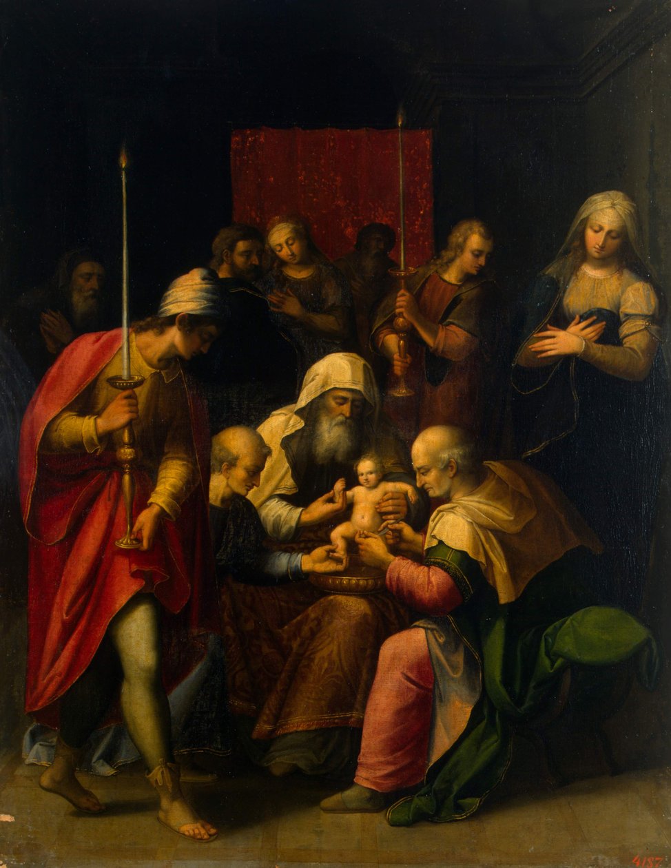 Obřízka, asi 1590 od Luis de Carvajal