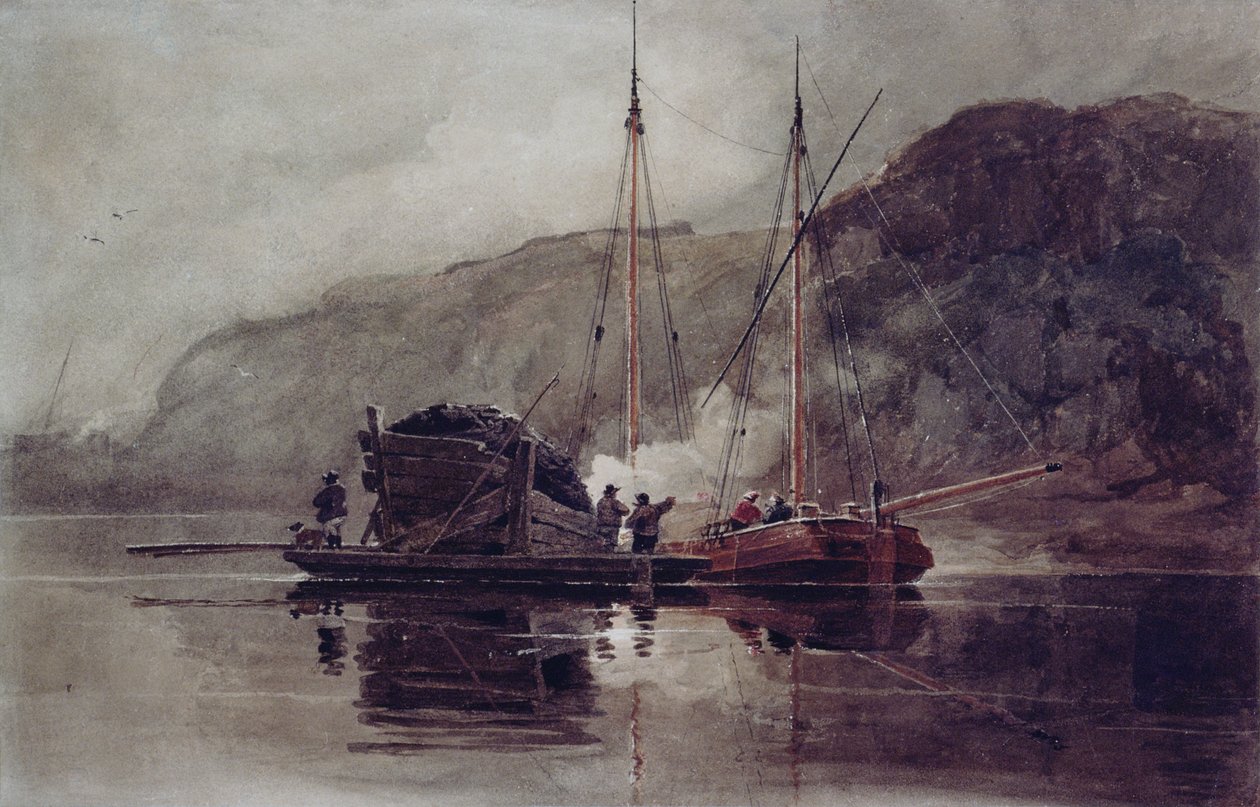 Uhelné čluny na Medway od Luke Clennell