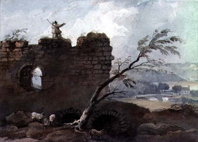 Hrad Mitford, Northumberland od Luke Clennell