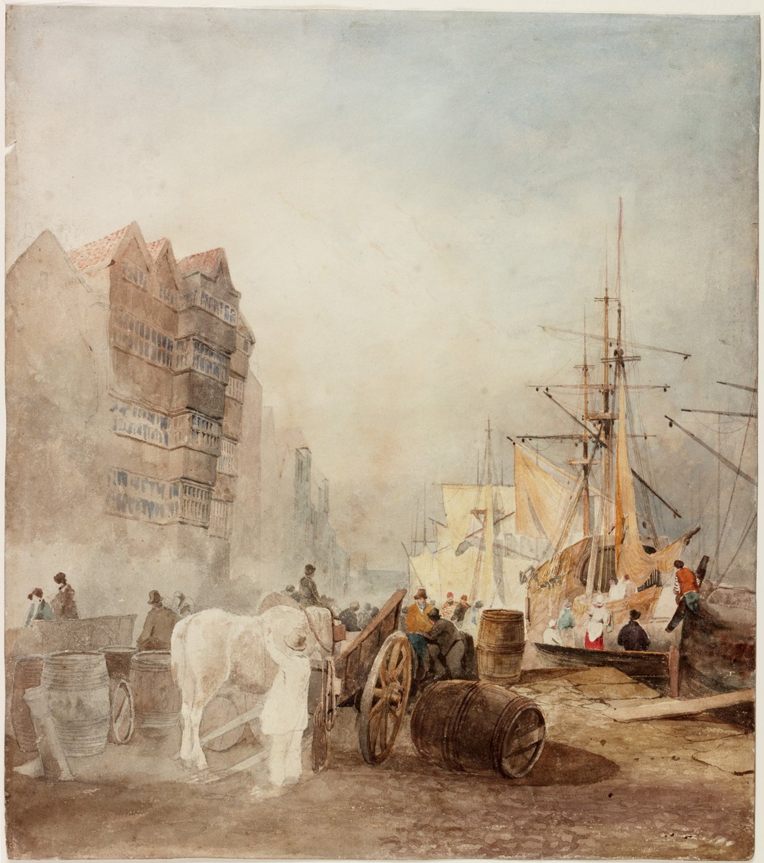 The Quayside, Newcastle upon Tyne (barva těla) od Luke Clennell
