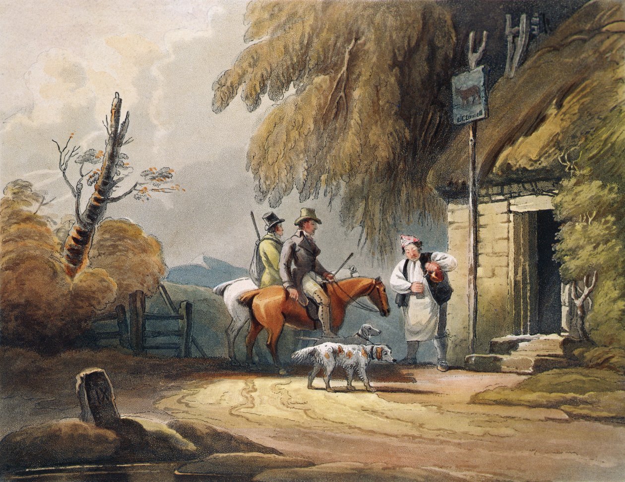 Občerstvení sportovců, hospoda. od J. Hassella, 1812 od Luke after Clennell