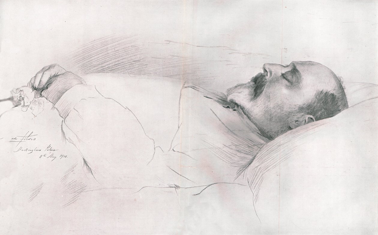 „Jeho Veličenstvo král Edward VII ve smrti“, 1910. od Luke Fildes