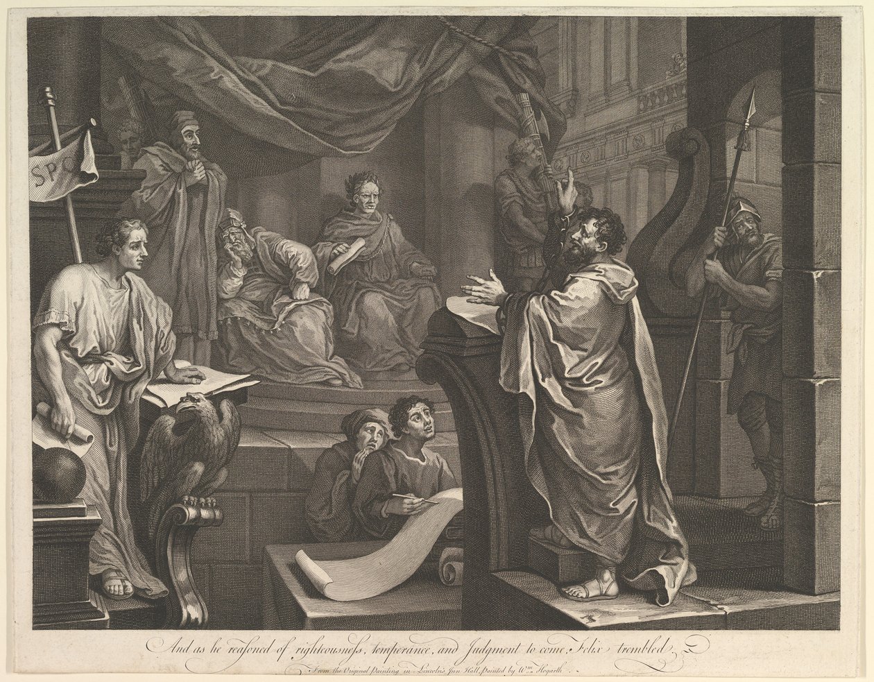 Pavel před Felixem, 5. února 1752. od Luke Sullivan