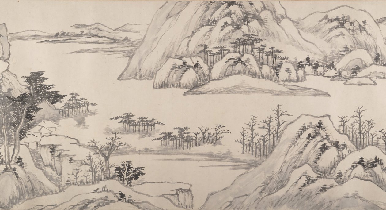 Říční krajina na podzim z roku 1661. od Luo Mu