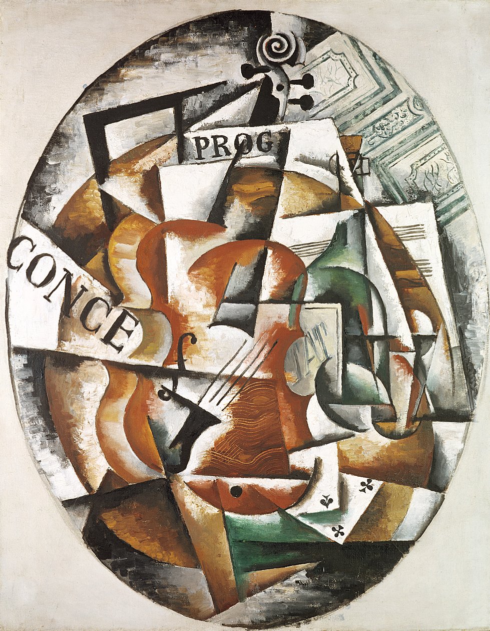 Housle, 1915 od Lyubov Sergeevna Popova