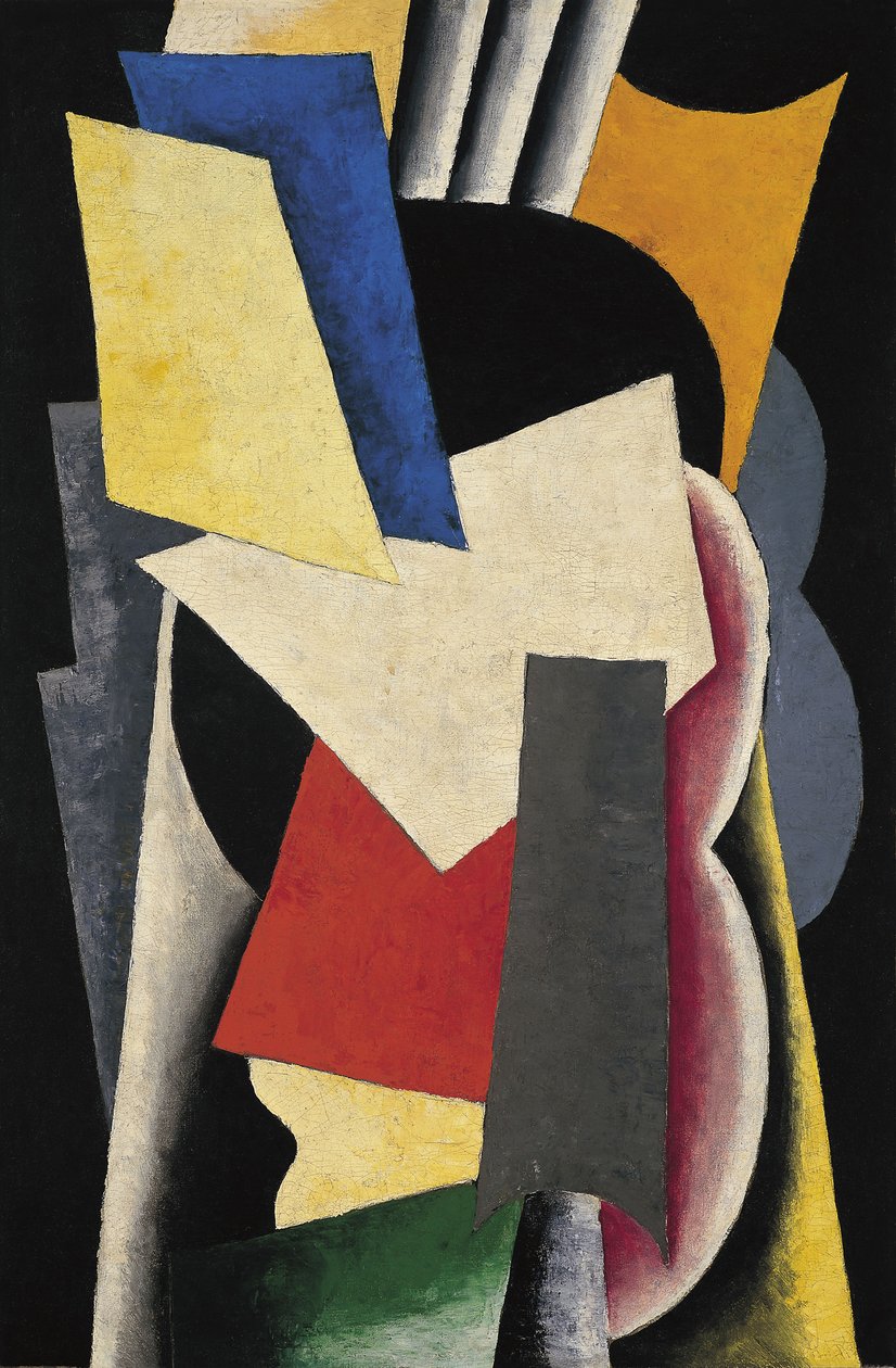 Malířské architektonické zátiší s nástroji, 1915 od Lyubov Sergeevna Popova