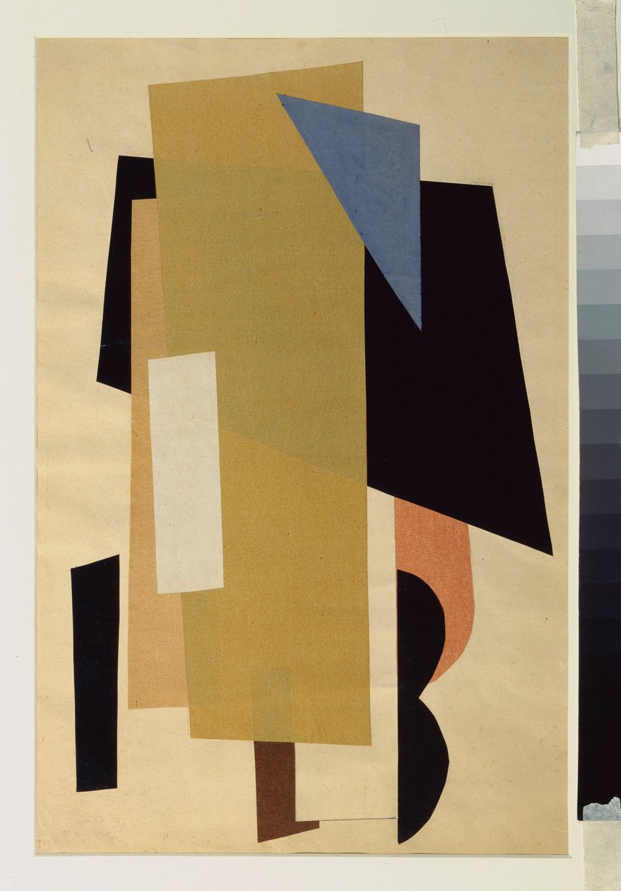 Architektonická malba. Dílo Lyubov (Lioubov) Sergejevna Popova (1889-1924), koláž od Lyubov Sergeevna Popova