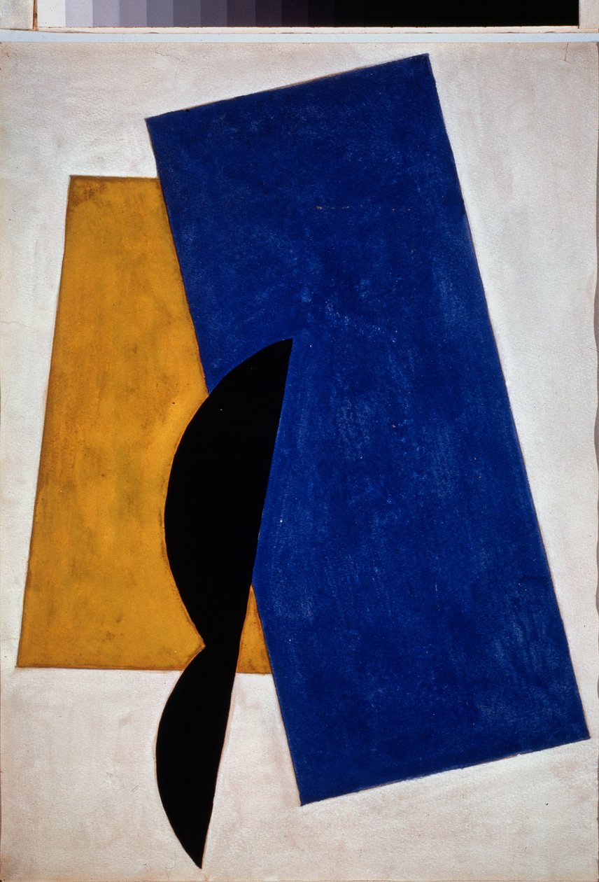 Architektonická malba. Malba Ljubova (Lioubova) Sergejevna Popova (1889-1924), olej na plátně od Lyubov Sergeevna Popova