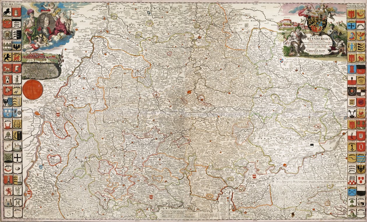 Vévodství Wurtenberg od M. Johann Majer derivative work