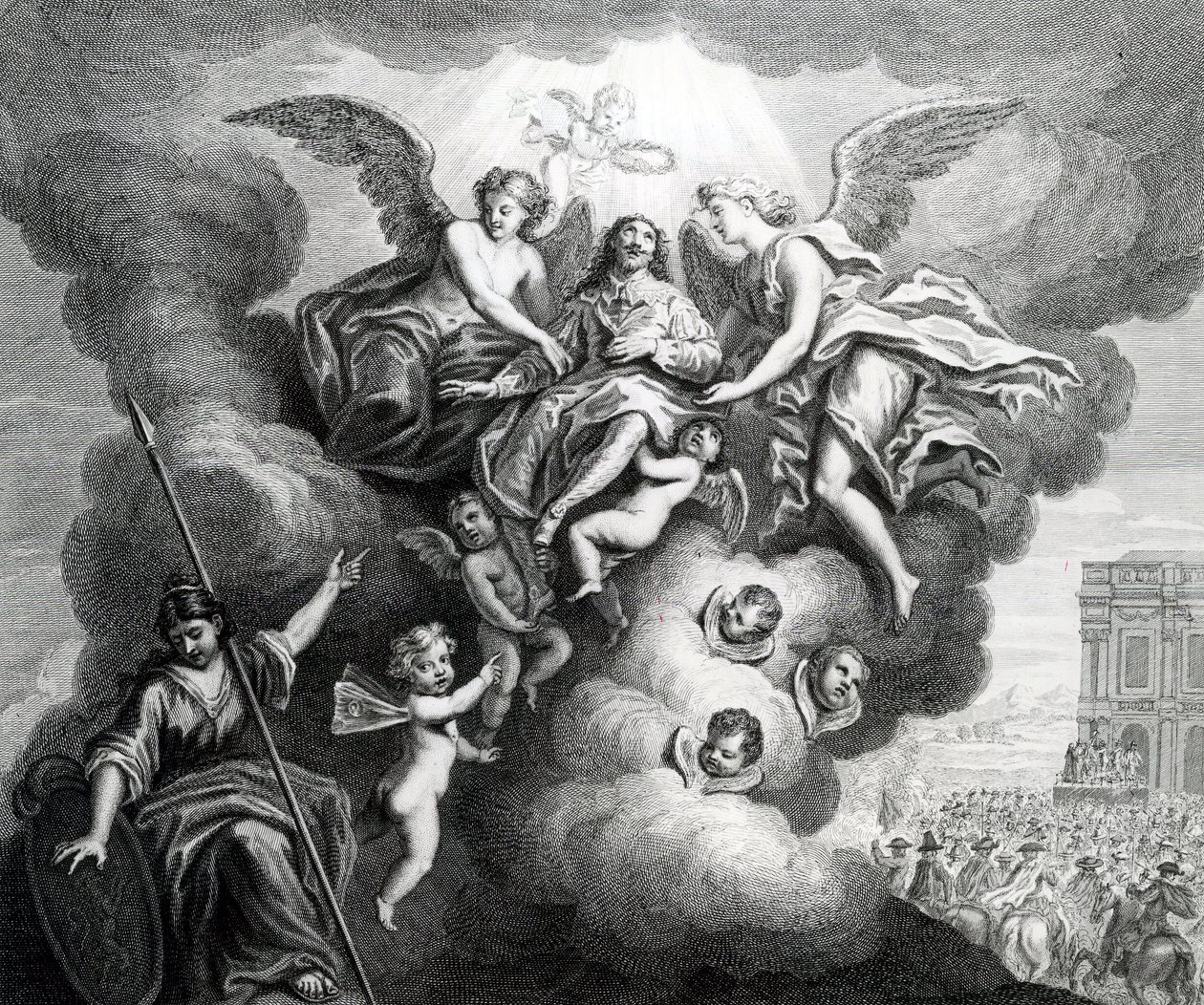 Apoteóza Karla I. (1600-49) ryl B.Baren od M Vanderbank