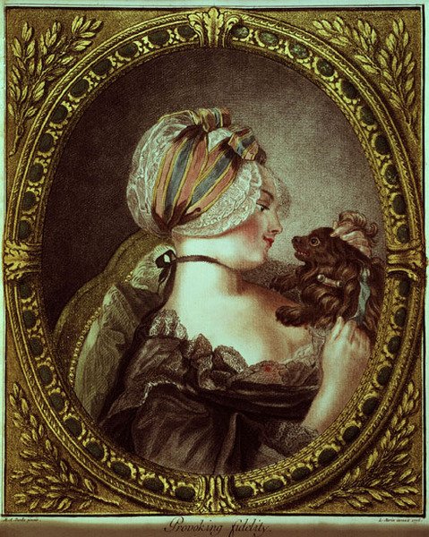 Provokující věrnost vyryl Louis Marin Bonnet (1743-93) od M.A. (after) Parelle