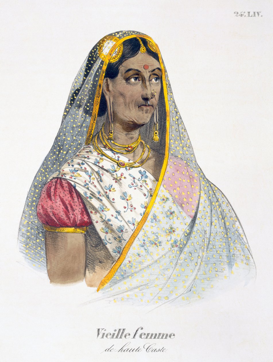 Stará žena z vysoké kasty, 1827-35 od M.E. Burnouf