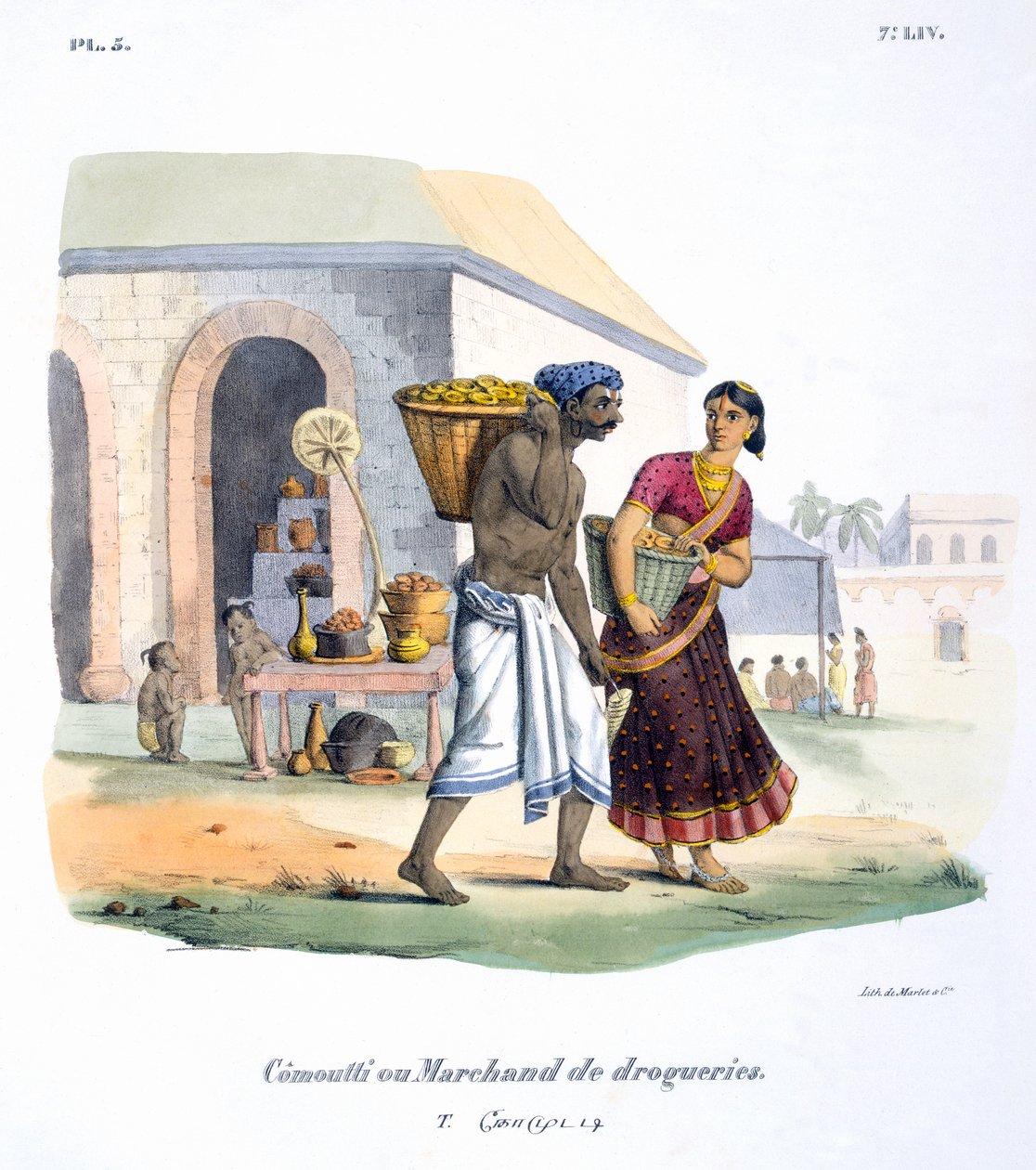 Obchodník s drogami, 1827-35 od M.E. Burnouf