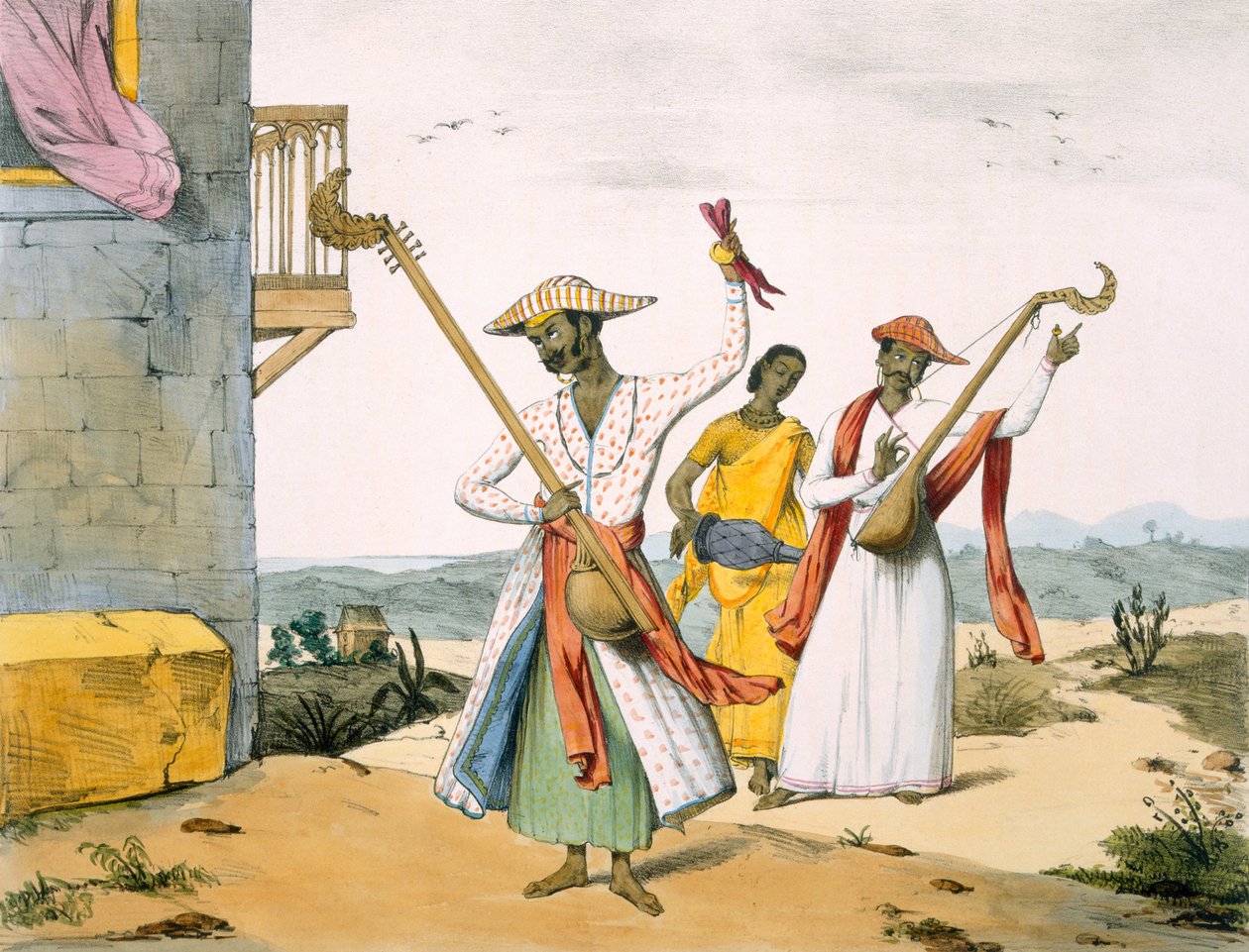 Putovní pěvci, 1827-35 od M.E. Burnouf
