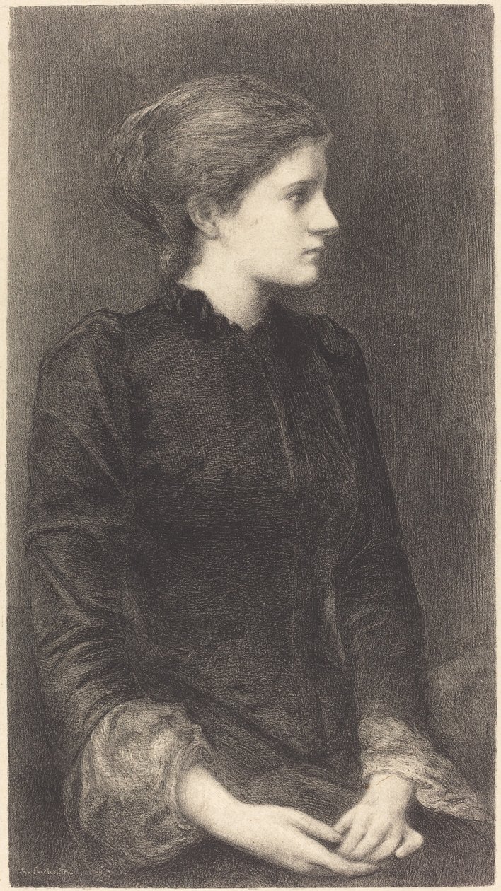 paní Bonhamová od M.G. Fuchs after Sir Edward Coley Burne Jones