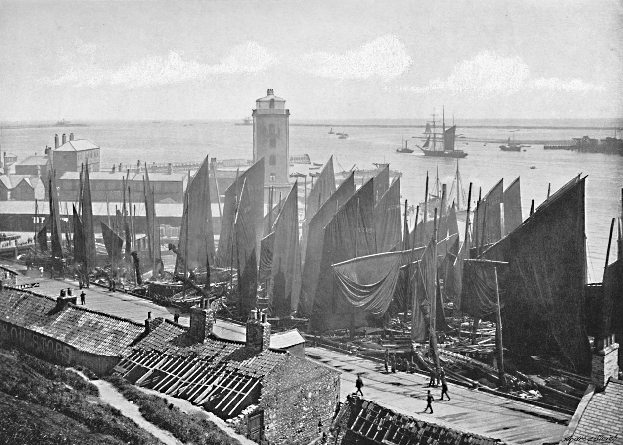 Nízké světlo, North Shields, c1896 od M. Aunty