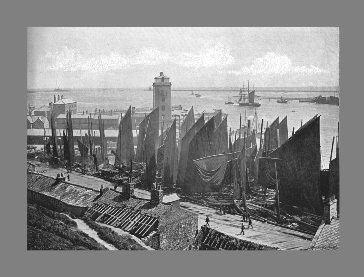Nízké světlo, North Shields, c1900 od M. Aunty