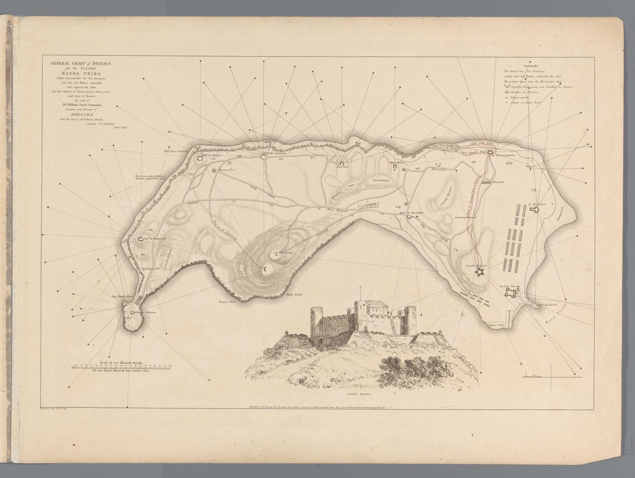 Dobytí Bandy Angličany 9. srpna 1810 Ilustrativní popis skvělého úspěchu kapitána Colea při dobytí ostrova Banda (název na předmětu) od M. Graham