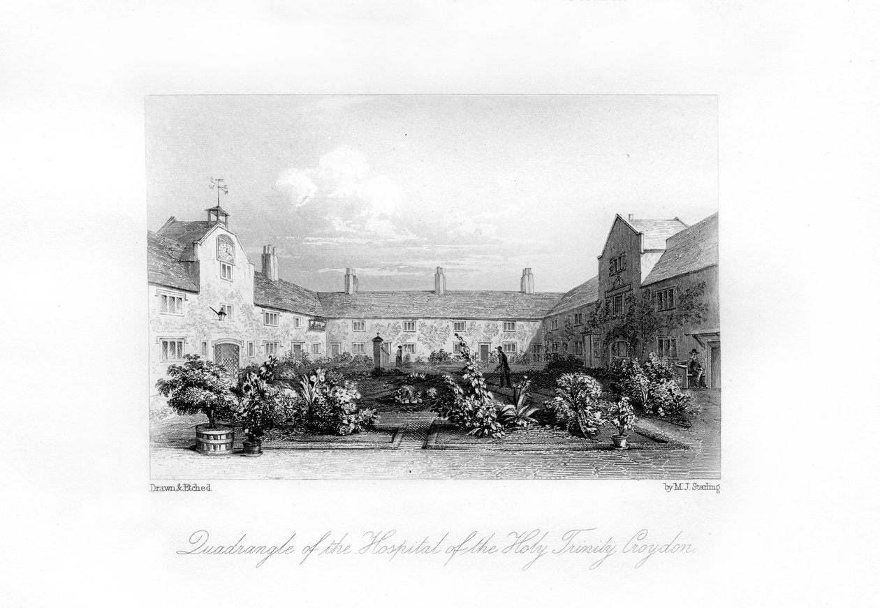Nemocnice Nejsvětější Trojice, Croydon, 1840. od M. J. Starling