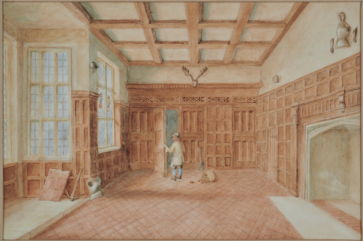 Chillington House Maidstone, Pohled na Great Hall od M. J. Tomalin