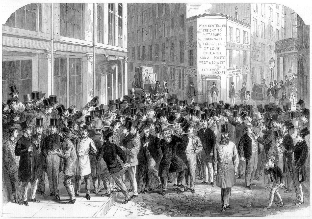 Burzovní makléři Kerbstone v New Yorku, 1864. od M. Jackson