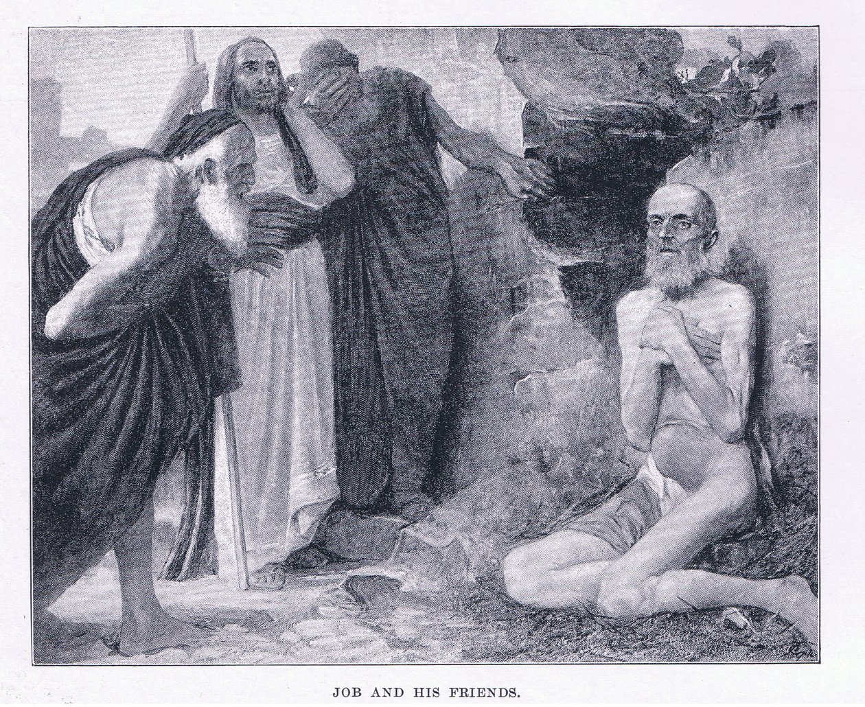 Job a jeho přátelé z The Magazine of Art 1893, Cassell and Company od M. Lavergne